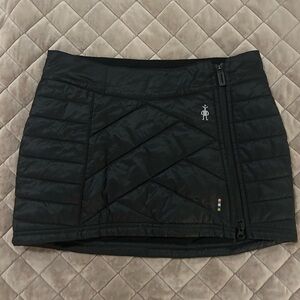 Smartwool Black Quilted Mini Skirt